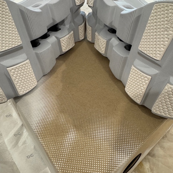 ON Women's Cloudmonster Athletic Shoes - White and Glacier - Picture 4 of 6